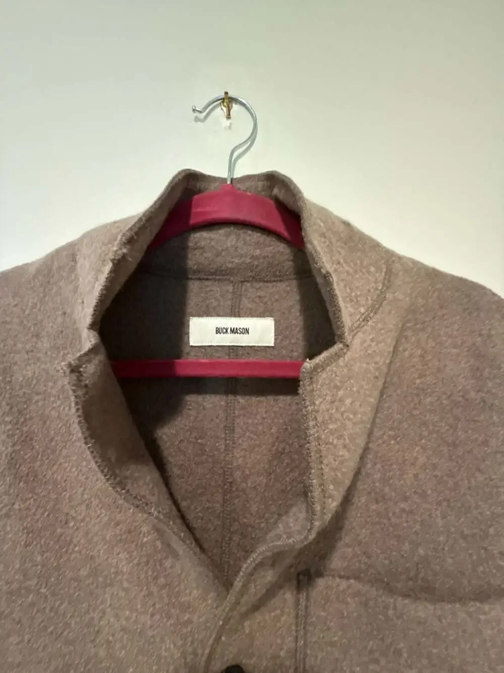 Buck Mason 100% Merino Wool Chore Coat Jacket Brown Size Medium - Picture 2 of 5